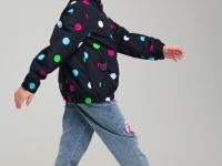 Куртка текстильная с полиуретановым покрытием для девочек (ветровка)