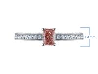 Кольцо из белого золота э0912кц11220012_pink