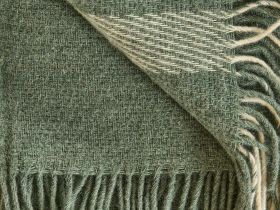 Плед Striscia calda, зеленый