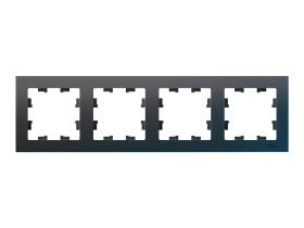 Рамка 4-постовая AtlasDesign Classic, карбон