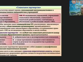 Вебинар "Социальное партнерство: психолого-педагогическая поддержка субъектов инклюзивного образования"