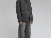 Утепленная куртка с воротником-стойкой