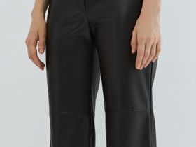 Брюки из искусственной кожи, Коричневый