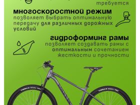 Горный велосипед Atom Bion Nine 50, год 2024, цвет Серый, ростовка 22