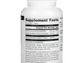 Source Naturals, Аскорбил пальмитат, 500 мг, 90 таблеток