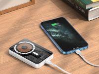 Внешний аккумулятор Hoco Q10 MagSafe 3в1 5000mAh USB Type-C (белый)