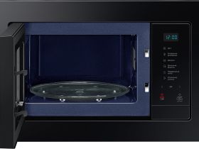 Встраиваемая микроволновая печь Samsung MS23A7118AK/BW, 23 л черное стекло