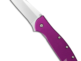 Полуавтоматический складной нож Kershaw Leek, сталь 14C28N, рукоять алюминий, фиолетовый
