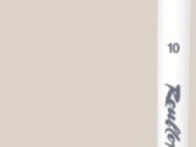 Кисть синтетика белая №6 плоская Roubloff "1B22" длинная ручка