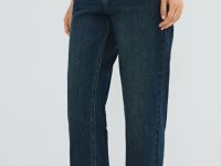 Прямые джинсы со средней посадкой, Синий