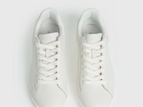 Кеды из натуральной кожи, Белый