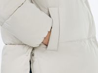 Утеплённая куртка с капюшоном, Бежевый