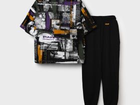 Комплект трикотажный для мальчиков: фуфайка (футболка), брюки