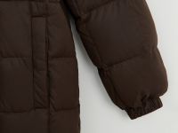 Пуховое пальто с капюшоном