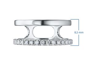 Кольцо из белого золота с бриллиантами э4701кц08220952