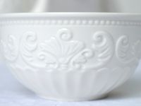 Салатник Белое тиснение/Emboss White