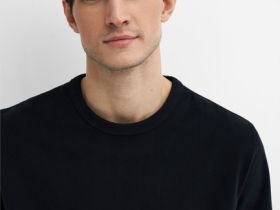 Базовая футболка из хлопка, Черный