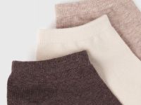 Короткие носки, 3 пары, Бежевый
