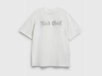 Футболка с аппликацией со стразами для девочек, Белый