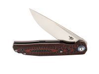 Складной нож Bestech Knives ASCOT, D2, Черно-красный карбон