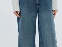 Джинсы с запахом, Синий