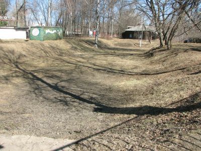 Фрагмент дерево-земляных укреплений