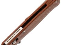 Складной нож SRM Medal 255L-MN, сталь 10Cr15MoV, рукоять микарта, коричневый