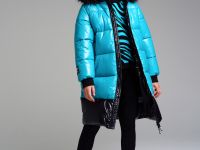 Пальто текстильное с полиуретановым покрытием для девочек