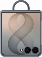Чехол Samsung Silicone Ring Magnet Case Samsung Galaxy Z Flip8 графитовый