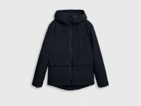 Утеплённая парка с накладными карманами, Черный