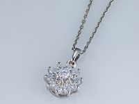 Классическая подвеска из белого золота э4712пд04202940