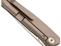 Складной нож Bestech VK-Kuze, сталь Magnacut, рукоять титан, серый