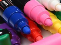 Набор маркеров UNI POSCA PC-5M "Стандартные цвета" 6 шт 1,8-2,5 мм, в пластиковой упаковке