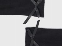 Гольфы с бантиками для девочек, Черный