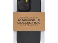 Чехол-накладка Kzdoo Mag Noble Collection MagSafe Series для Apple iPhone 14 Pro искусcтвенная кожа (черный)