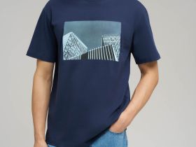 Футболка свободного кроя из джерси