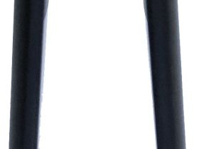 Жесткая карбоновая вилка Format 5343 1-1/8-1.5 28" (черный матовый / зеленый 183 мм эксцентрик 9 мм шток 1 1/8"-1.5" (28.6 мм - 38.1 мм), карбон для дисковых тормозов)