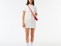 Женское платье-поло Lacoste из органического хлопка