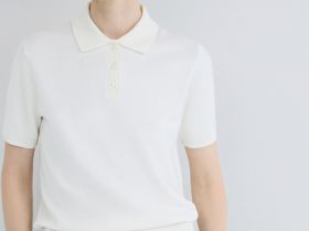 Базовый джемпер поло с коротким рукавом, Белый