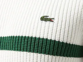 Мужской свитер Lacoste свободного кроя в полоску