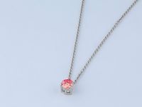 Классическая подвеска из белого золота с бриллиантом э0901пд02151200