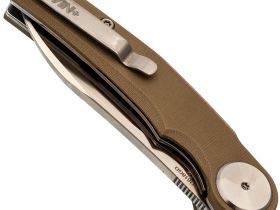 Складной нож Dr.Tech W3618GD, сталь D2, рукоять G10, песочный