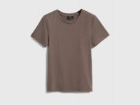 Базовая футболка из хлопка, Коричневый
