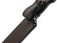 Нож Пчак, сталь D2, рукоять темная карельская береза