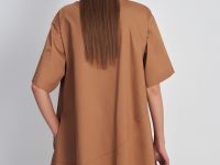 Платье А-силуэта из хлопка