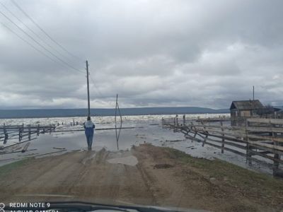 В результате ледохода на реке Лене в Якутии в селе Хоринцы Олекминского района подтопило два двора