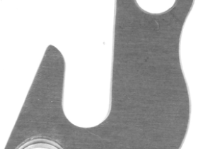 Держатель заднего переключателя "петух" Meta №40 фрезерованный (серебристый)