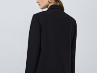 Двубортный жакет, Черный