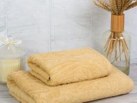 Полотенце махровое Colebria, желтое