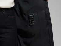 Пуховое полупальто с поясом приталенного силуэта